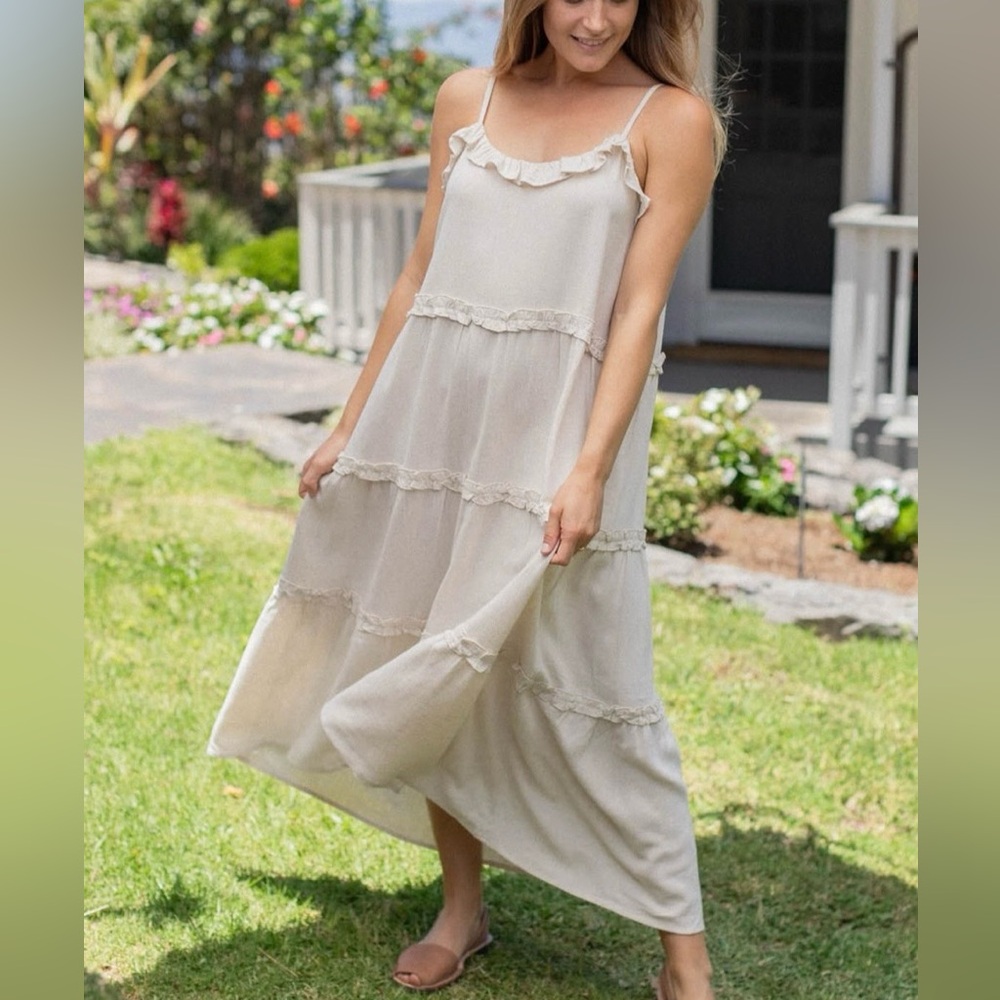 Neuflora Constance Maxi Ruffle Tiered Dress